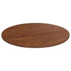 Dessus de table rond Marron foncé Ø70x1,5cm Chêne massif traité