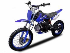 Dirt bike 125cc NXD M14 4 temps 14/12 bleu mécanique 4 vitesses