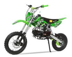 Dirt bike 125cc NXD M14 4 temps 14/12 vert mécanique 4 vitesses