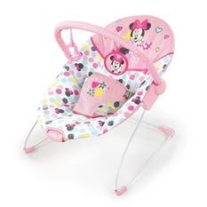 Disney Baby Transat Minnie Spotty Dotty avec vibrations et arche de jeux