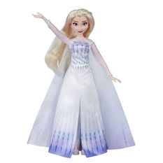 Disney La Reine des Neiges 2 - Poupée Princesse Disney Elsa chantante (français) en tenue de Reine - 27 cm