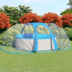 Dôme de piscine ovale 530x410x205 cm