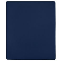 Drap-housse Jersey Bleu marine 140x200 cm Coton