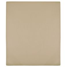 Drap-housse Jersey Taupe 140x200 cm Coton