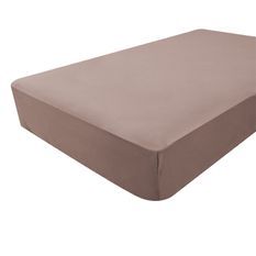 Drap housse Taupe Jersey Doux Nid