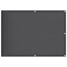 Écran de balcon anthracite 75x1000 cm 100% polyester oxford
