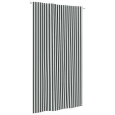 Écran de balcon Anthracite et blanc 140x240 cm Tissu Oxford