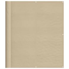 Écran de balcon beige 120x800 cm 100% polyester oxford