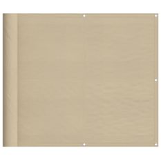 Écran de balcon beige 90x800 cm 100% polyester oxford
