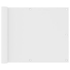 Écran de balcon Blanc 75x500 cm Tissu Oxford
