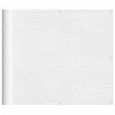 Écran de balcon blanc 90x1000 cm 100% polyester oxford
