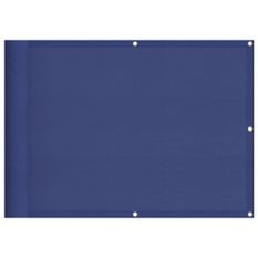 Écran de balcon bleu 75x700 cm 100% polyester oxford