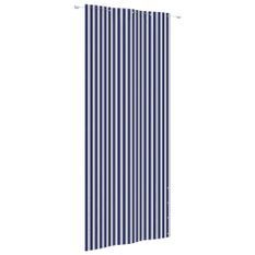 Écran de balcon Bleu et blanc 100x240 cm Tissu Oxford