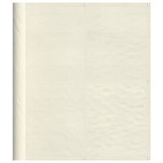 Écran de balcon crème 120x700 cm 100% polyester oxford