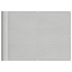 Écran de balcon gris clair 75x700 cm 100% polyester oxford