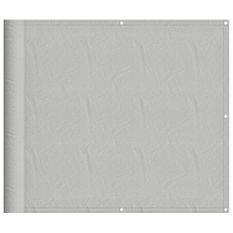 Écran de balcon gris clair 90x700 cm 100% polyester oxford