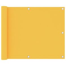 Écran de balcon Jaune 75x600 cm Tissu Oxford