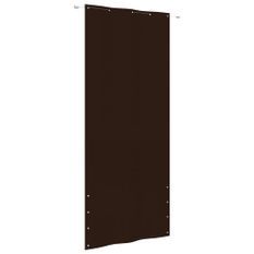 Écran de balcon Marron 100x240 cm Tissu Oxford