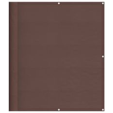 Écran de balcon marron 120x800 cm 100% polyester oxford