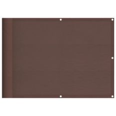 Écran de balcon marron 75x1000 cm 100% polyester oxford