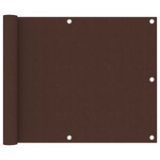 Écran de balcon Marron 75x300 cm Tissu Oxford