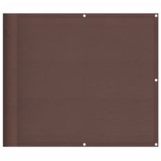 Écran de balcon marron 90x1000 cm 100% polyester oxford