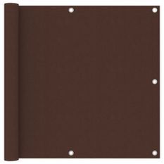 Écran de balcon Marron 90x300 cm Tissu Oxford