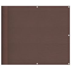Écran de balcon marron 90x700 cm 100% polyester oxford