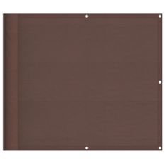 Écran de balcon marron 90x800 cm 100% polyester oxford