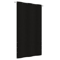 Écran de balcon Noir 120x240 cm Tissu Oxford