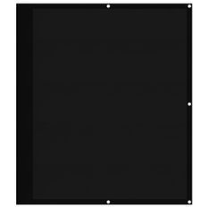 Écran de balcon noir 120x700 cm 100% polyester oxford