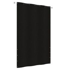 Écran de balcon Noir 140x240 cm Tissu Oxford