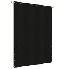 Écran de balcon Noir 160x240 cm Tissu Oxford