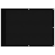 Écran de balcon noir 75x800 cm 100% polyester oxford