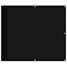 Écran de balcon noir 90x700 cm 100% polyester oxford