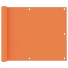 Écran de balcon Orange 75x400 cm Tissu Oxford