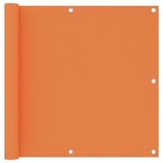 Écran de balcon Orange 90x400 cm Tissu Oxford