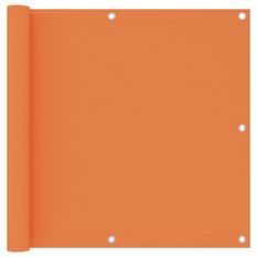 Écran de balcon Orange 90x600 cm Tissu Oxford