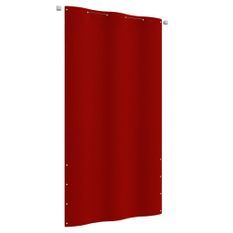 Écran de balcon Rouge 120x240 cm Tissu Oxford