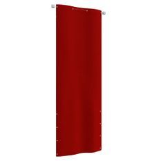 Écran de balcon Rouge 80x240 cm Tissu Oxford