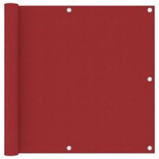 Écran de balcon Rouge 90x500 cm Tissu Oxford