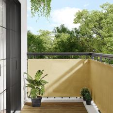 Écran de balcon sable 90x600 cm 100% polyester oxford