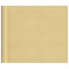 Écran de balcon sable 90x700 cm 100% polyester oxford