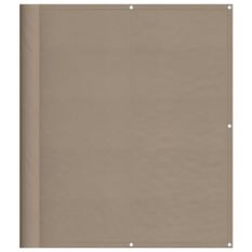 Écran de balcon taupe 120x1000 cm 100% polyester oxford