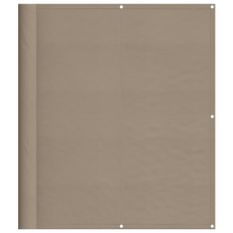 Écran de balcon taupe 120x700 cm 100% polyester oxford