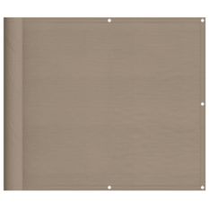 Écran de balcon taupe 90x1000 cm 100% polyester oxford