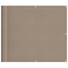 Écran de balcon taupe 90x800 cm 100% polyester oxford