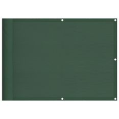 Écran de balcon vert foncé 75x1000 cm 100% polyester oxford