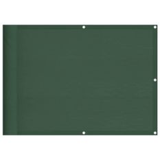 Écran de balcon vert foncé 75x800 cm 100% polyester oxford