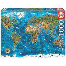 EDUCA - Puzzle - 1000 merveilles du monde
